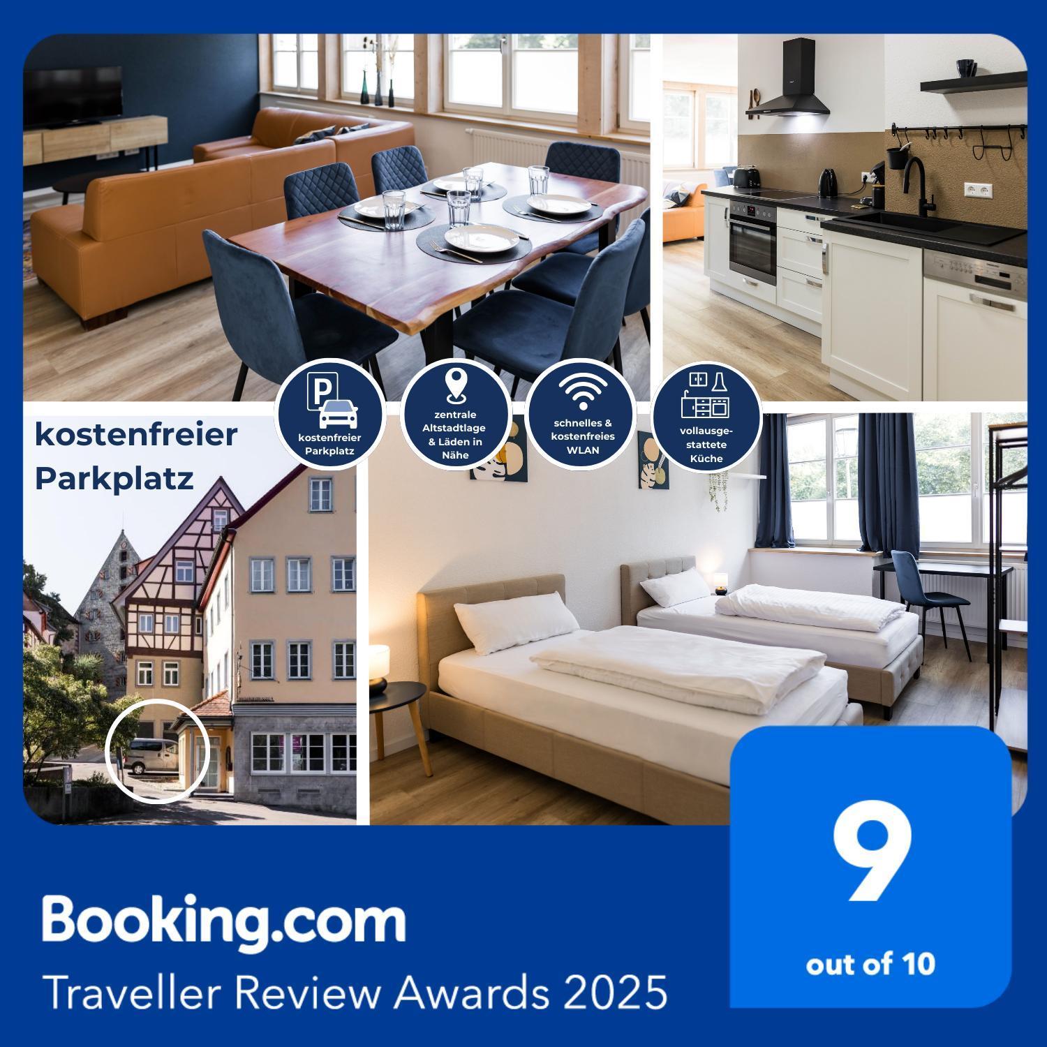 3 Bedroom Altstadtwohnung Mit Parkplatz, Tolle Lage In Schwaebisch Hall, Bis 8 Personen Exterior photo